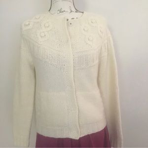 J Crew- hand knit alpaca wool blend sweater